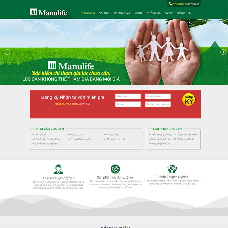 Thiết kế website bảo hiểm 02