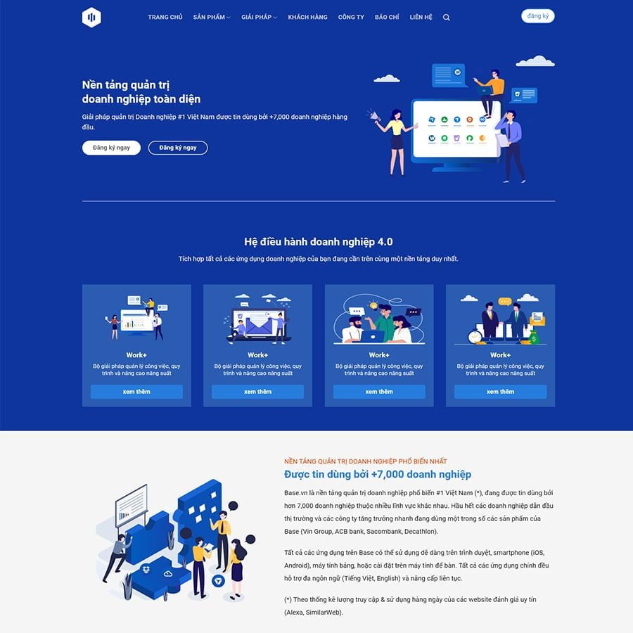 Thiết kế website bán phần mềm doanh nghiệp
