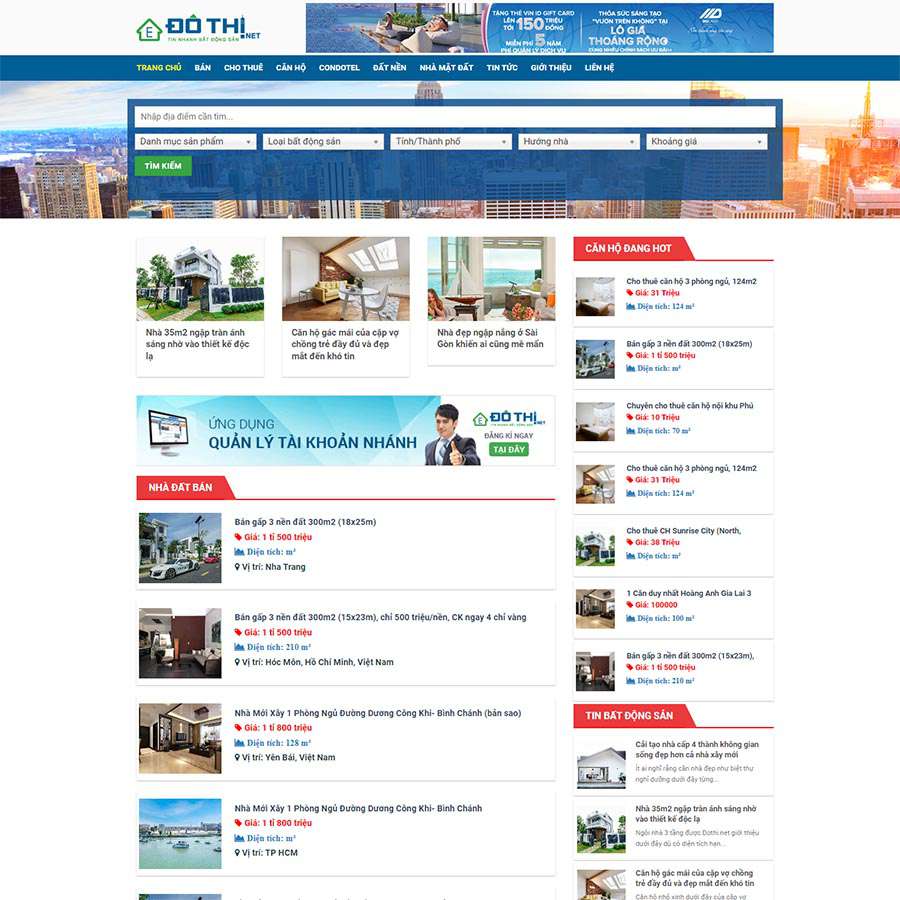Thiết kế website bất động sản 28