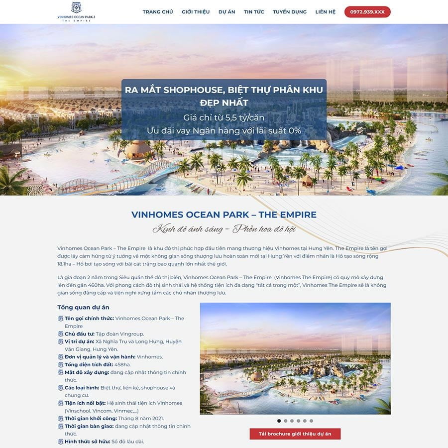 Thiết kế website bất động sản 35