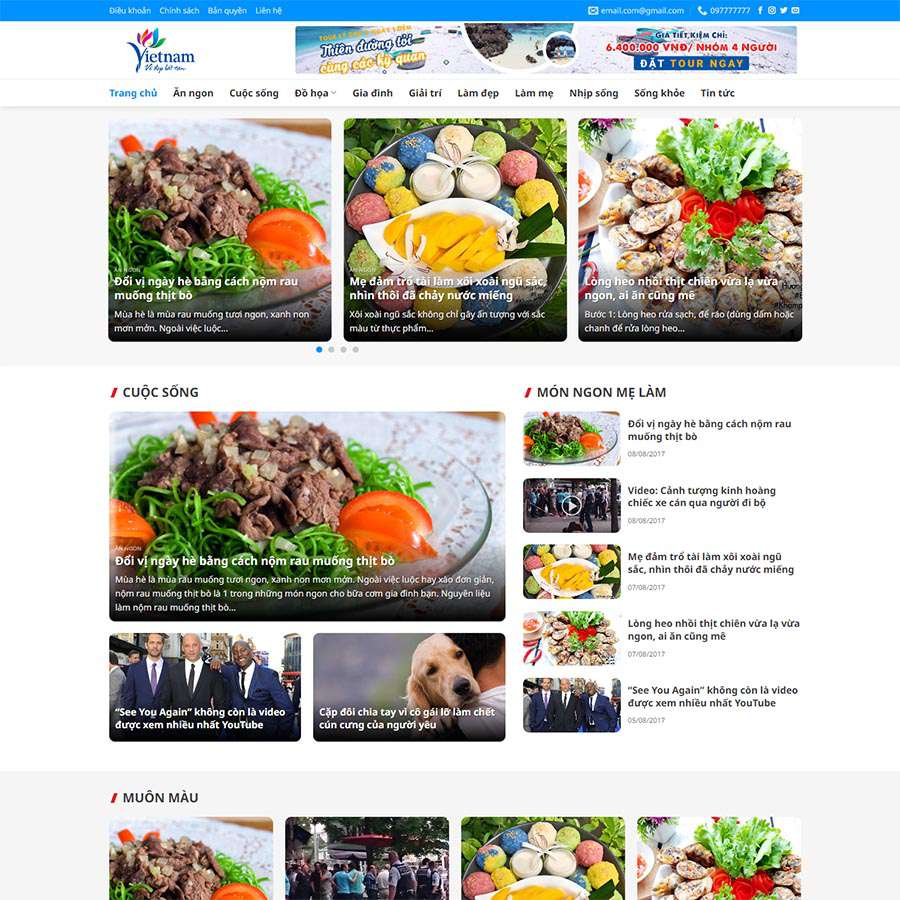Thiết kế website blog