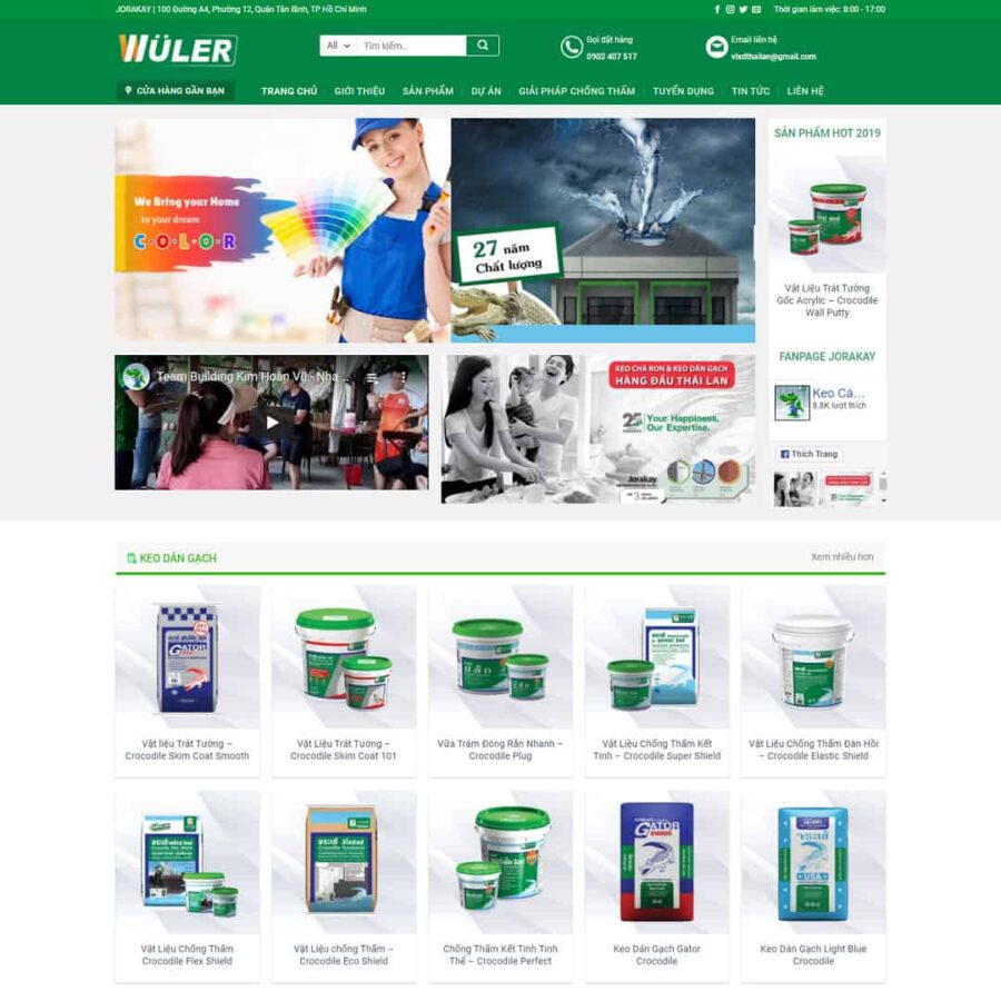 Thiết kế website cửa hàng bán sơn
