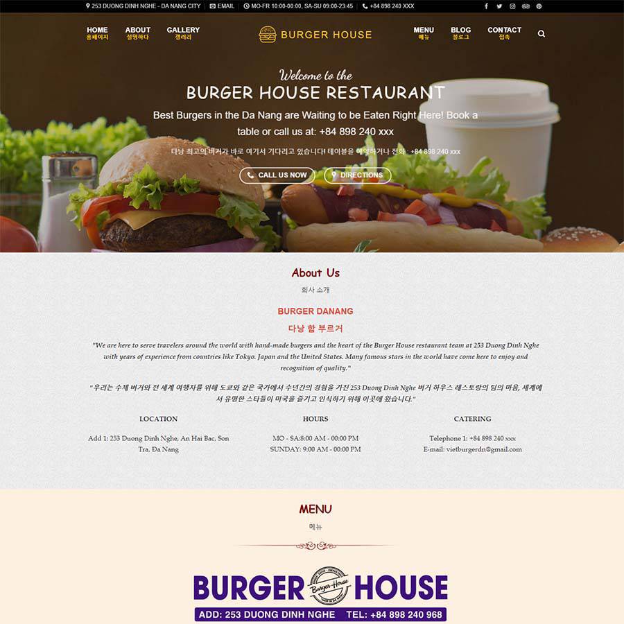 Thiết kế website bán bánh mỳ