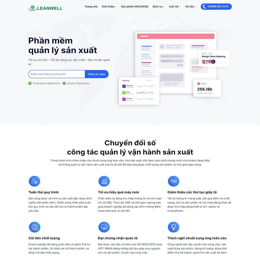 Thiết kế website công ty Agency