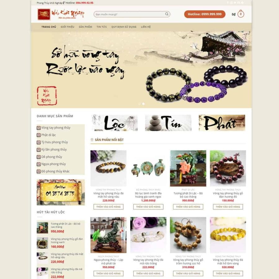Thiết kế website đá quý