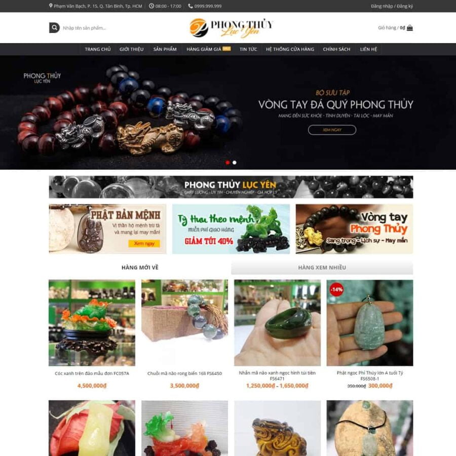 Thiết kế website đá quý