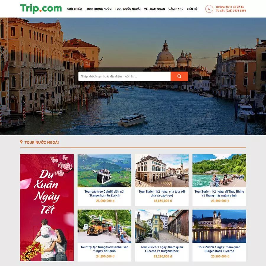 Thiết kế website bán tour du lịch 10