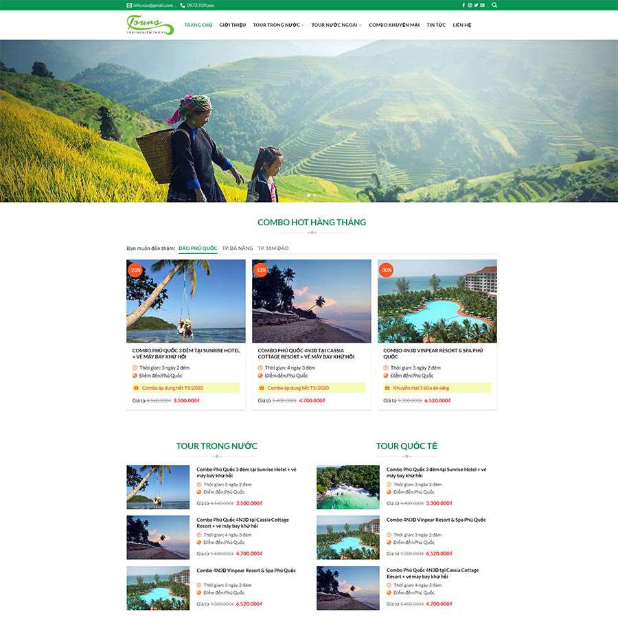 Thiết kế website du lịch 12