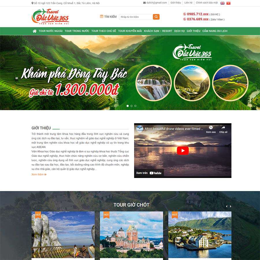 Thiết kế website du lịch 13