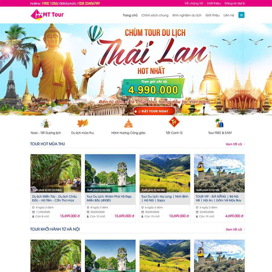 Thiết kế website du lịch 15