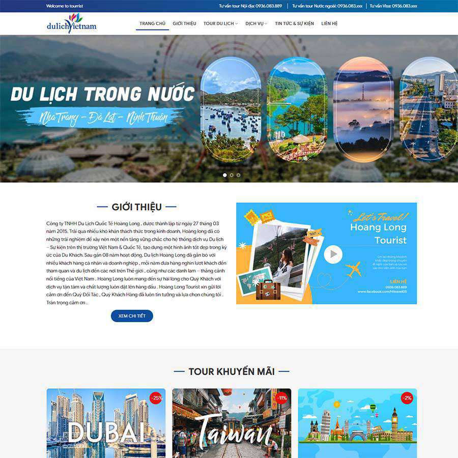 Thiết kế website du lịch 16
