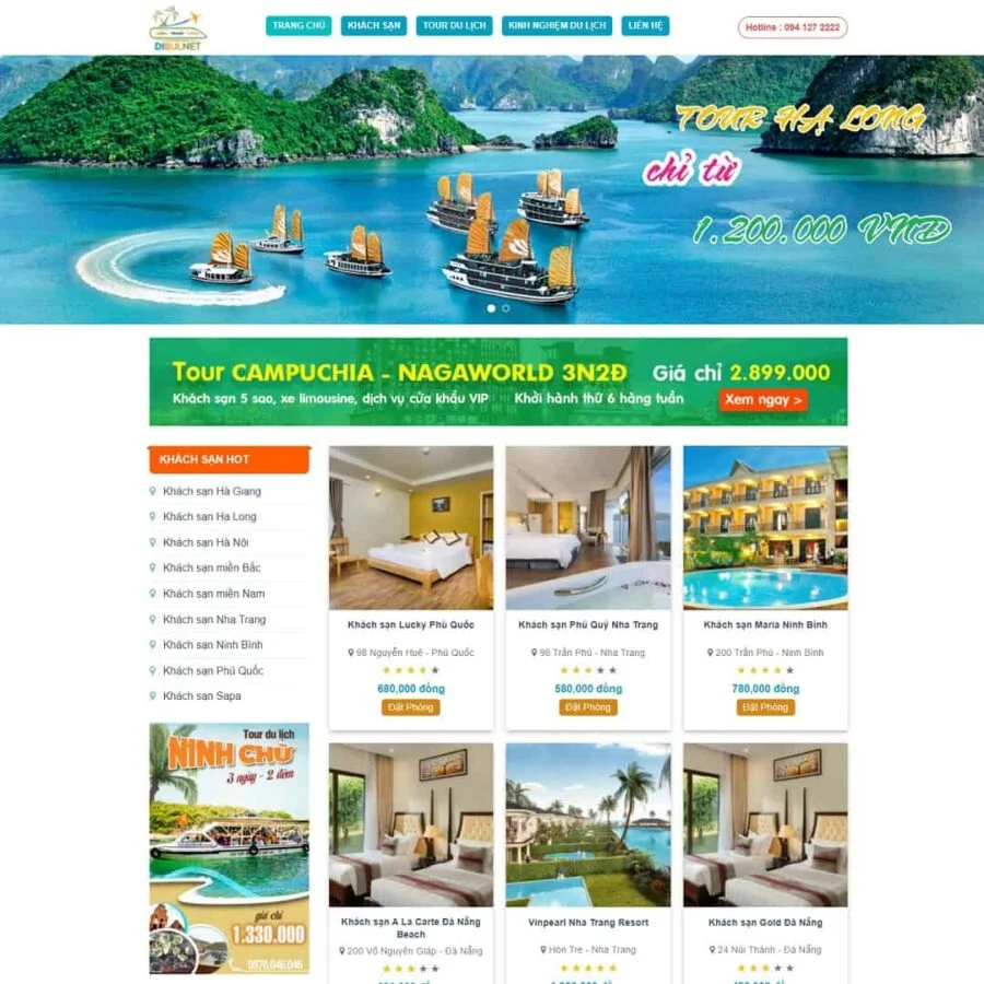 Thiết kế website du lịch 02