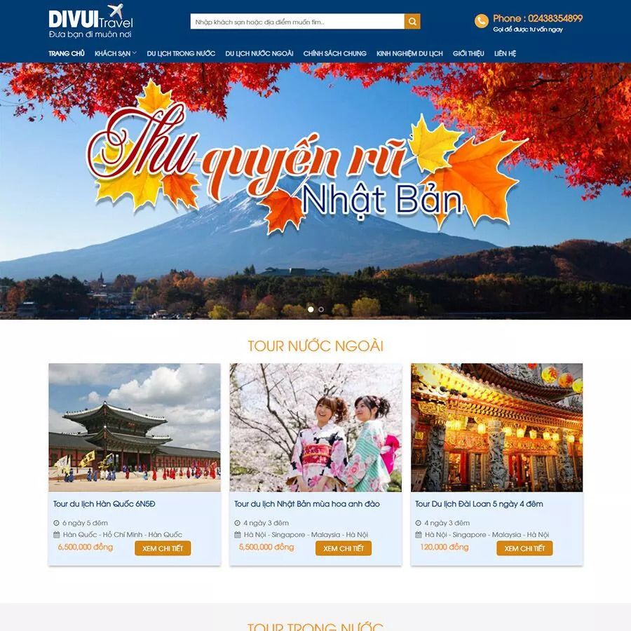 Thiết kế website du lịch 03