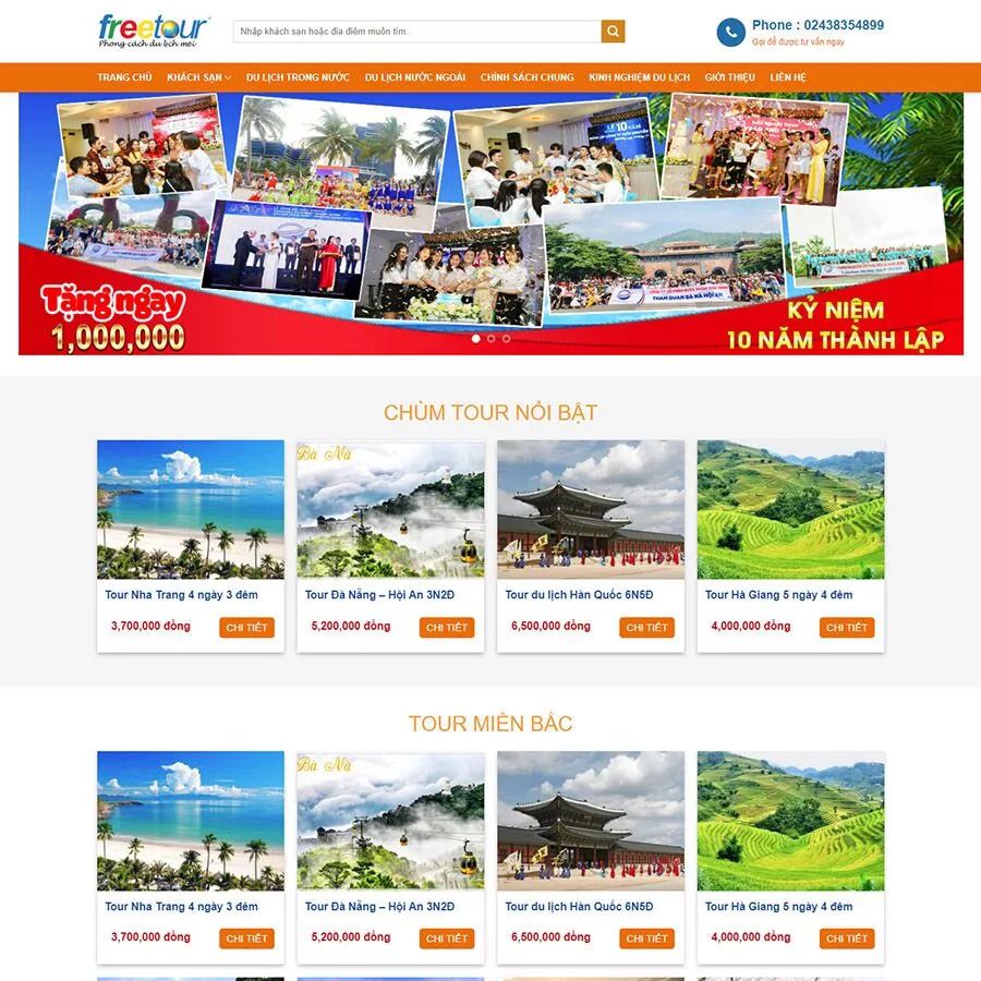 Thiết kế website du lịch cao cấp 07