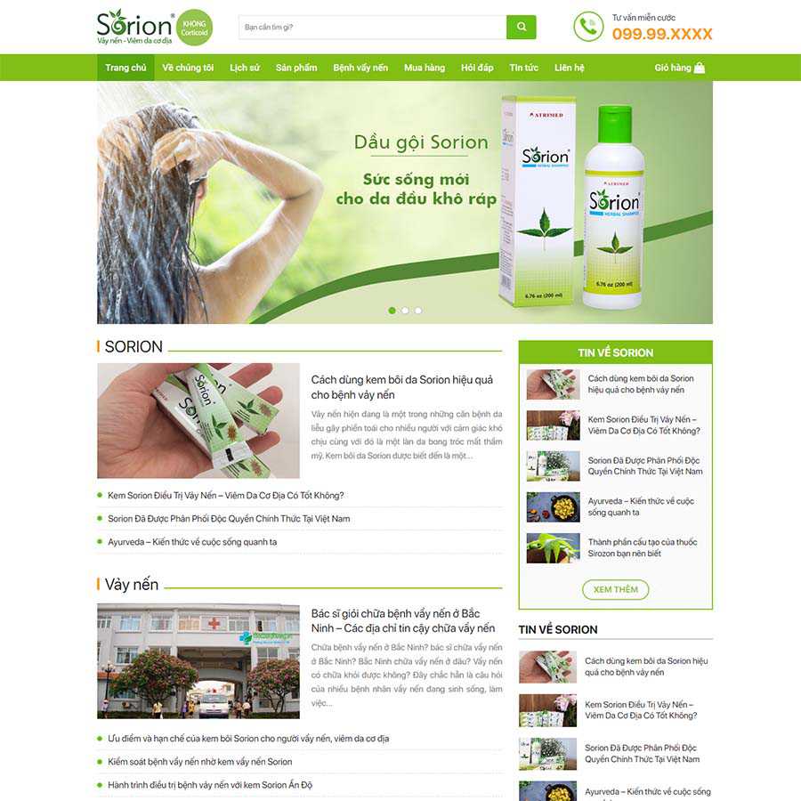 Thiết kế website bán dược phẩm 04