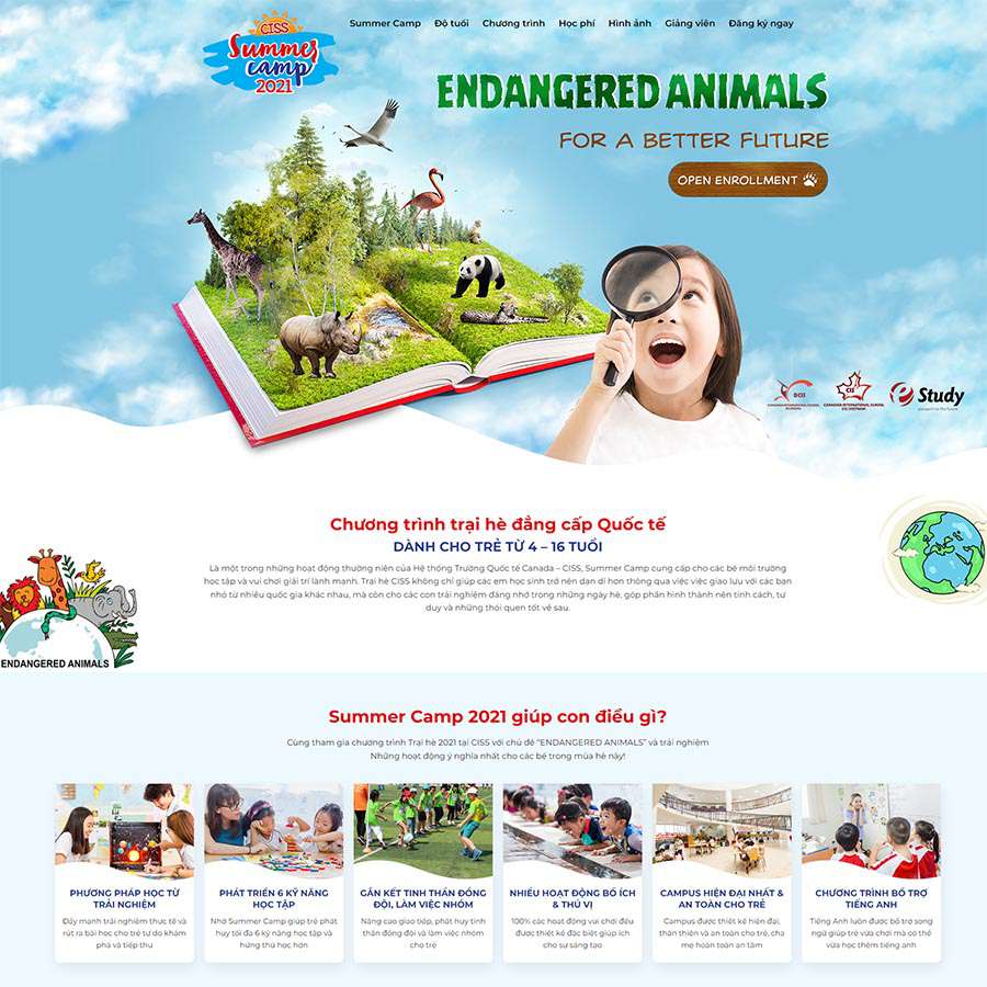 Thiết kế website giáo dục anh ngữ 08