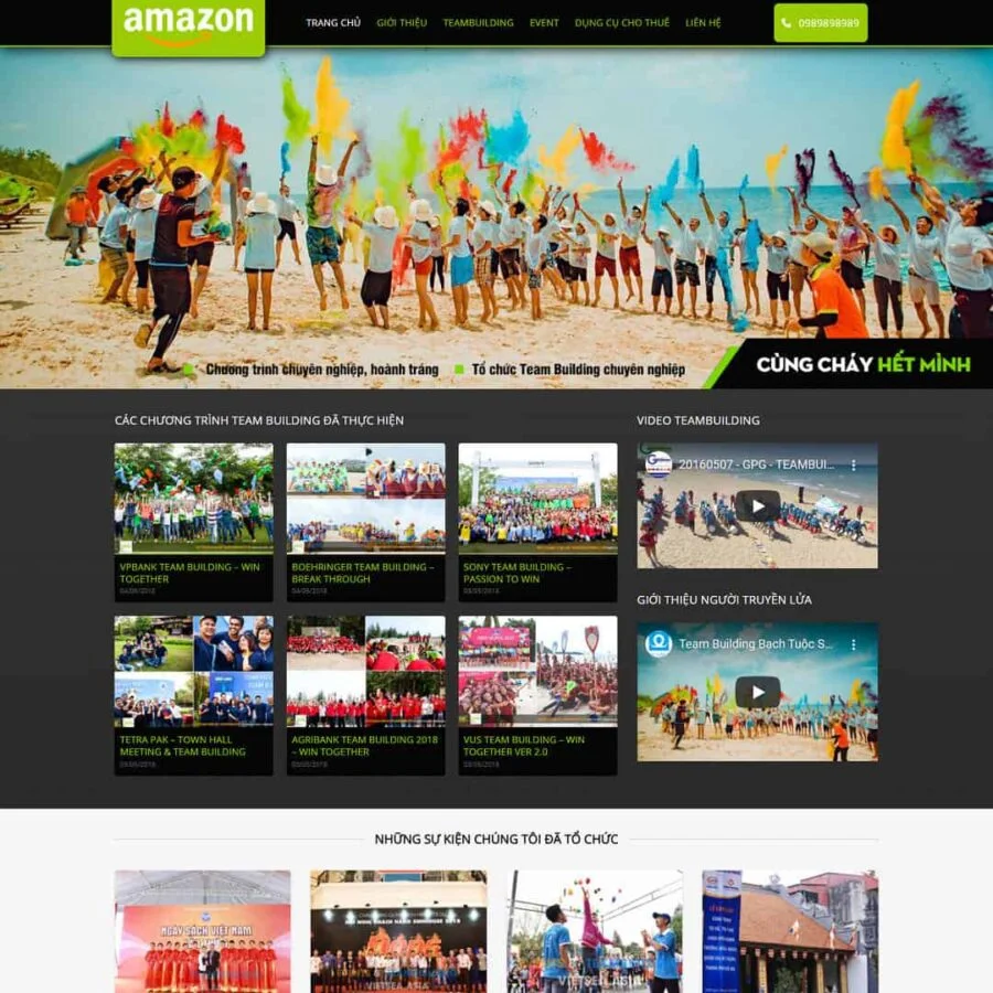 Thiết kế website công ty tổ chức sự kiện 05