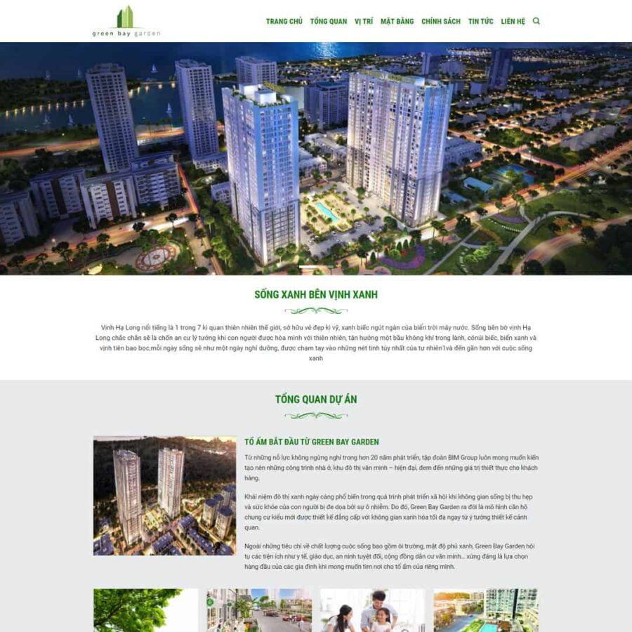 Thiết kế website landing page bất động sản 09