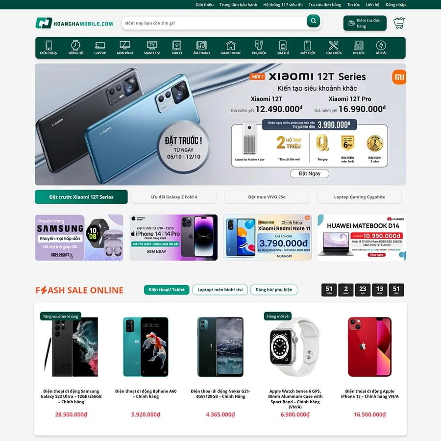 Thiết kế website Hoàng Hà Mobile 02