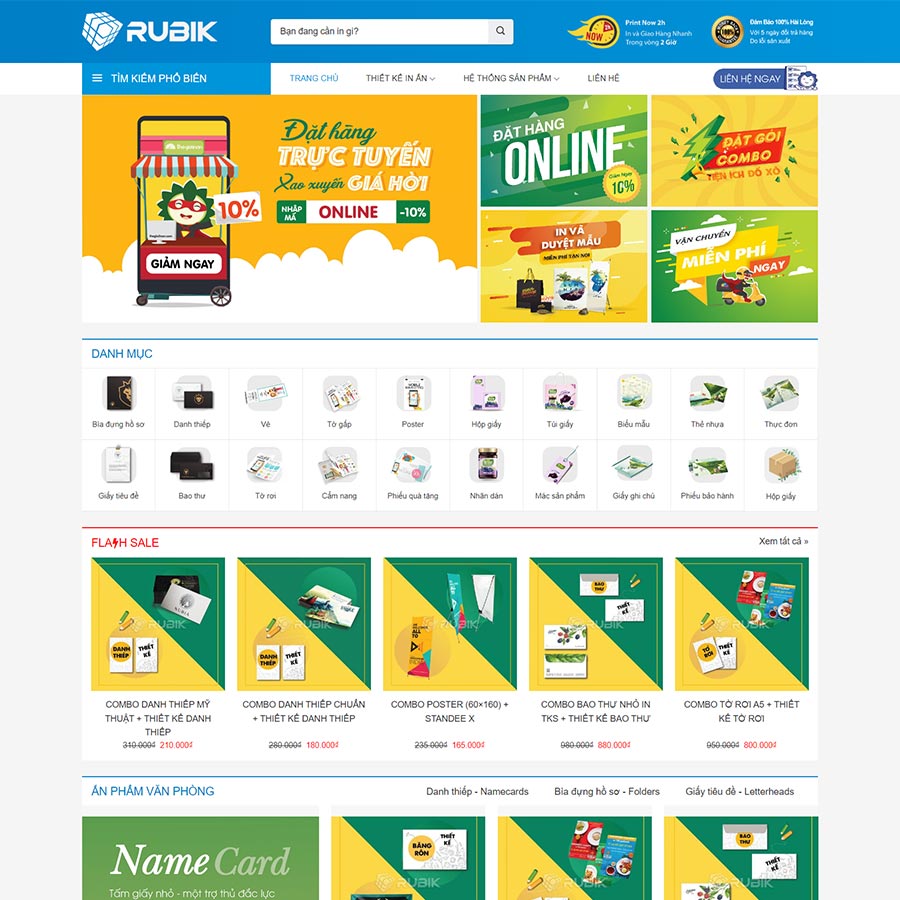 Thiết kế website công ty in ấn 04