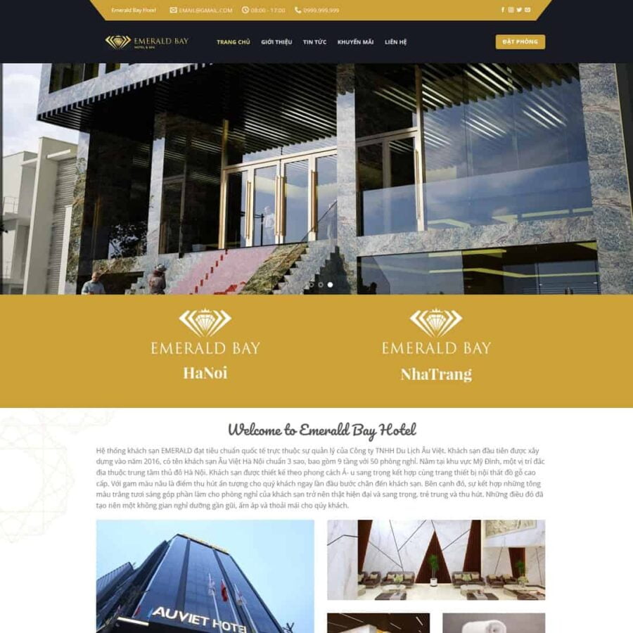 Thiết kế website Khách Sạn