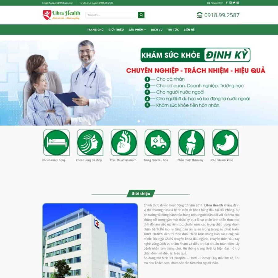 Thiết kế website dịch vụ