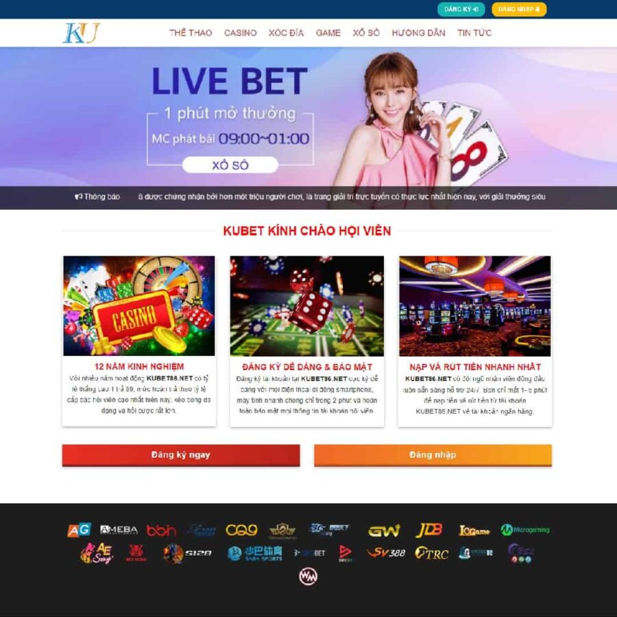 Thiết kế website Kubet