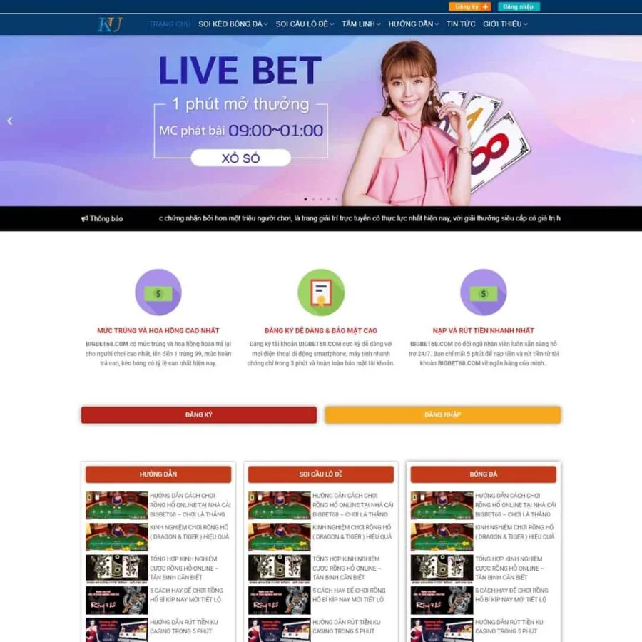 Thiết kế website Kubet
