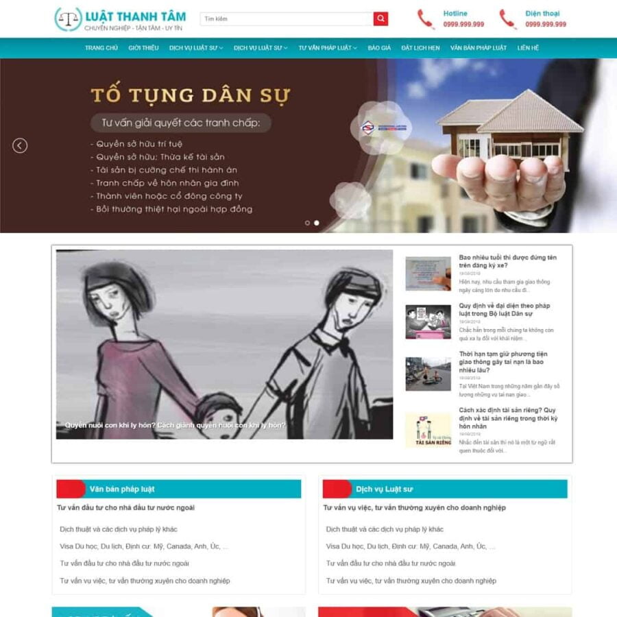Thiết kế website công ty luật
