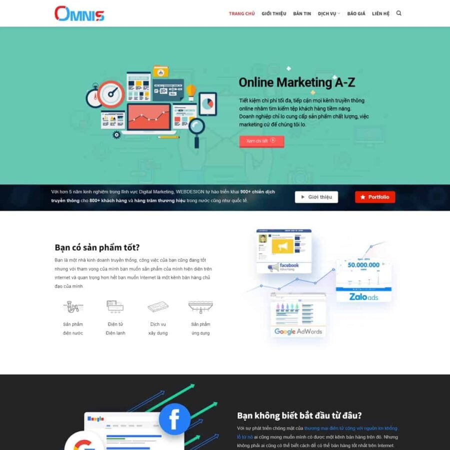 Thiết kế website công ty thiết kế web