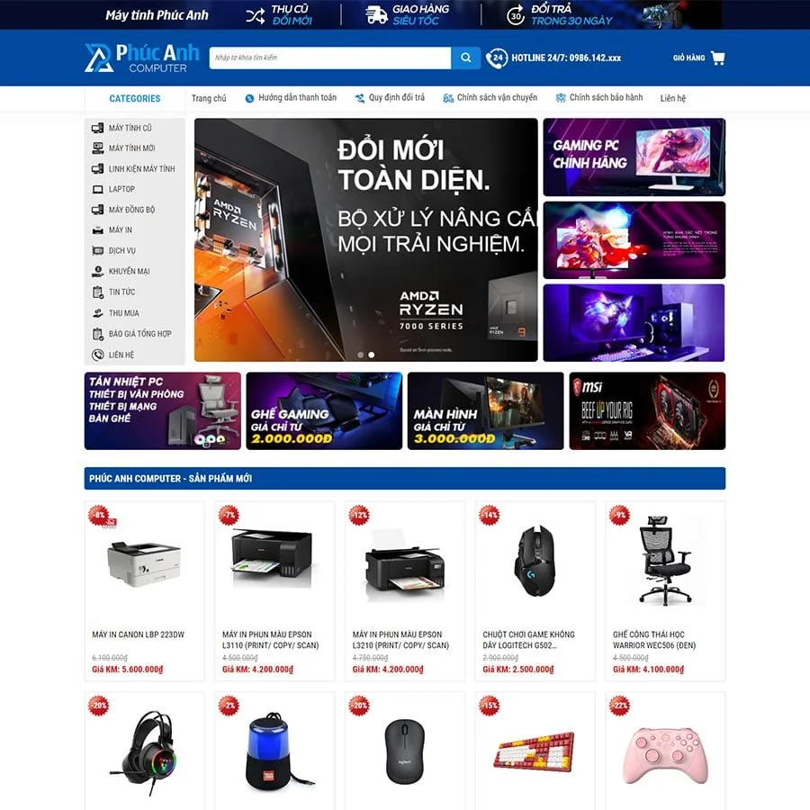 Thiết kế website bán máy tính 04