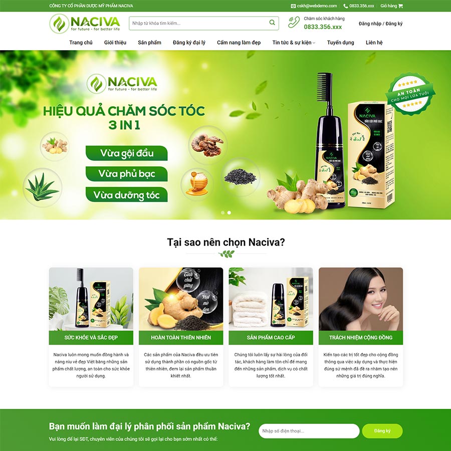 Thiết kế website mỹ phẩm 13