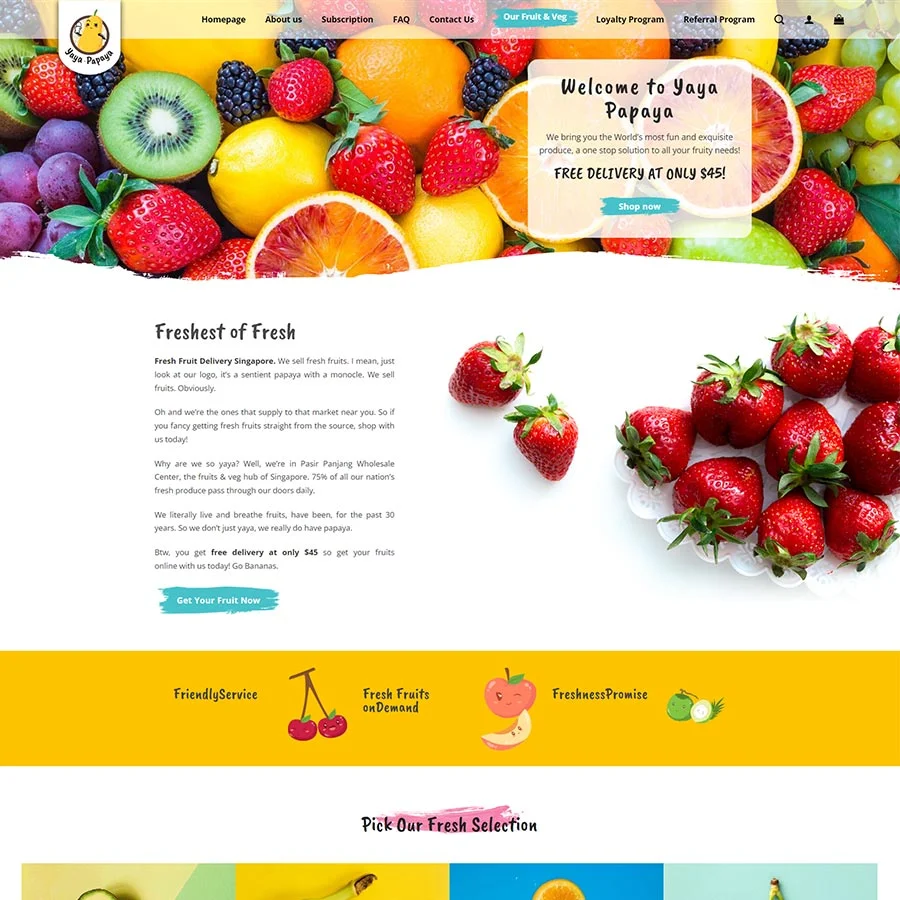 Thiết kế website nông sản 04