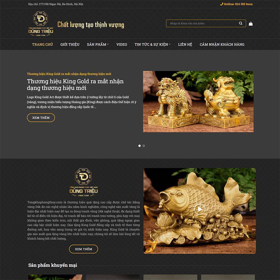 Thiết kế website bán vật phẩm