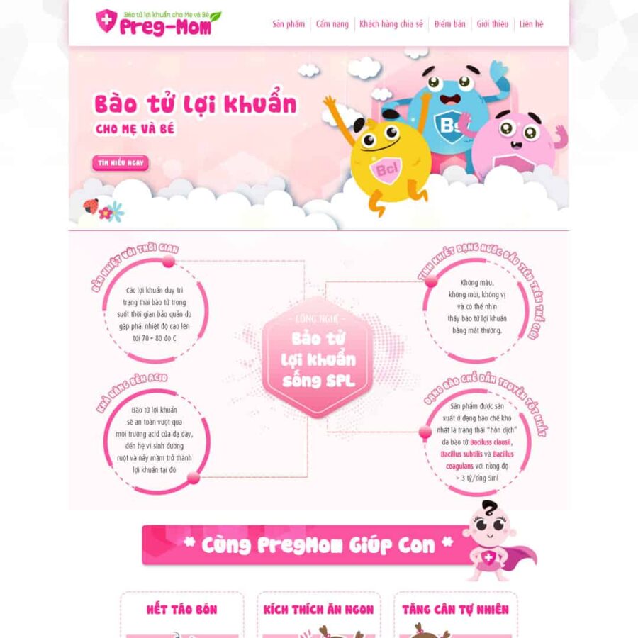 Thiết kế website thực phẩm chức năng