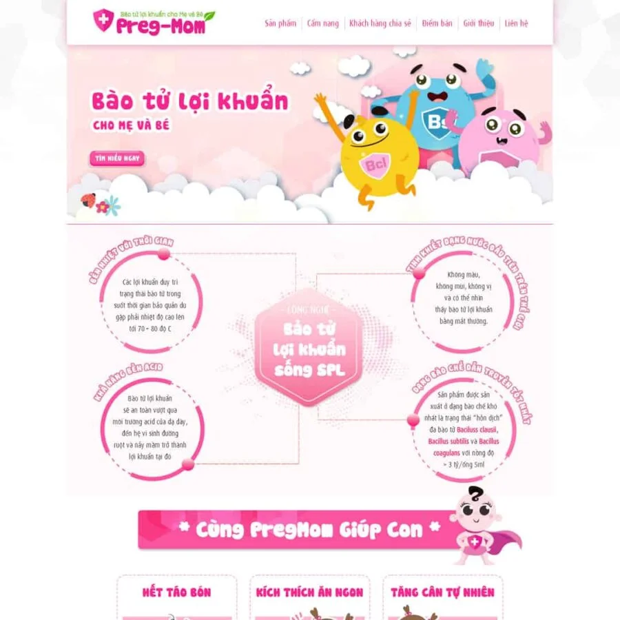 Thiết kế website thực phẩm chức năng