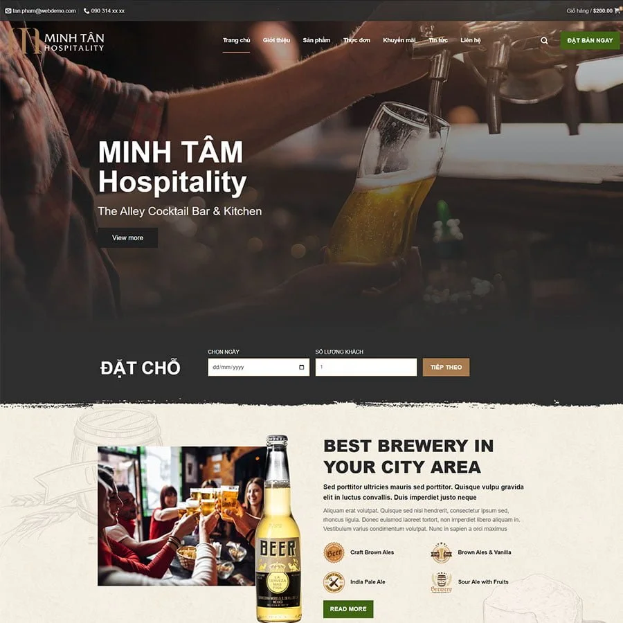 Thiết kế website công ty Agency