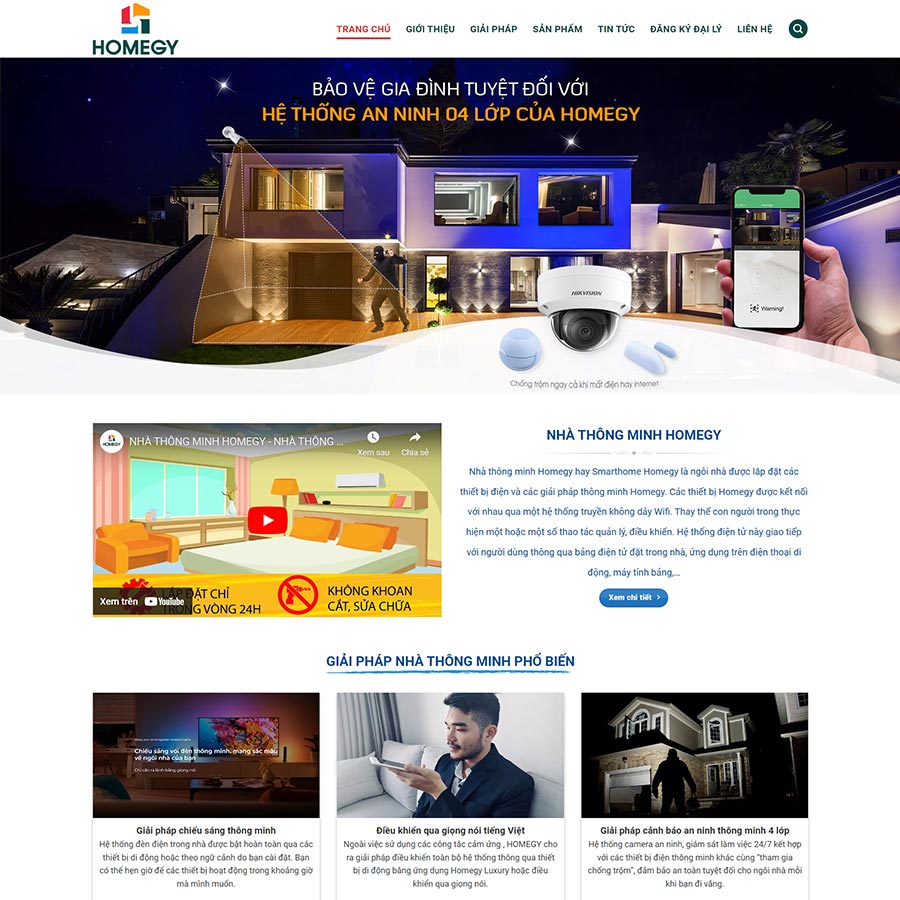Thiết kế website nhà thông minh