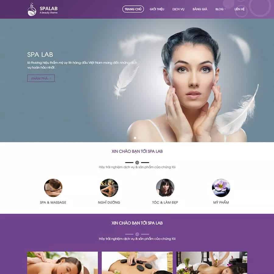 Thiết kế website Spa làm đẹp 06
