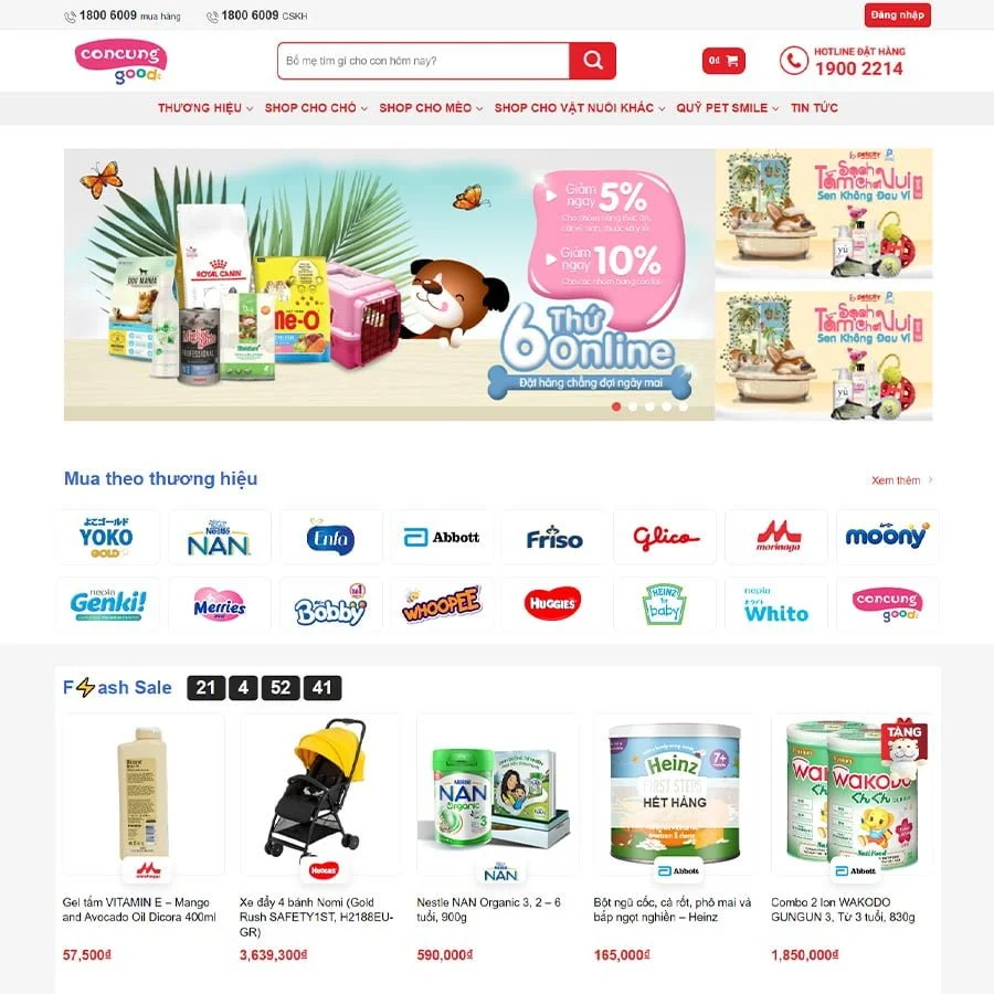 Thiết kế website bán tạp hóa