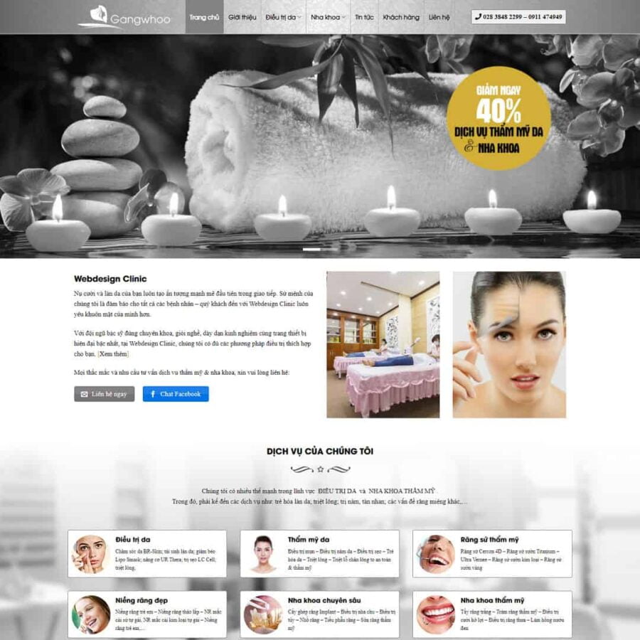 Thiết kế website nha khoa