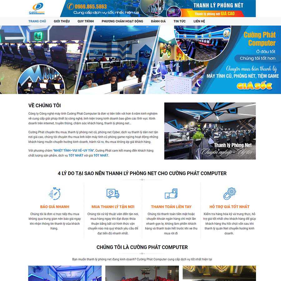 Thiết kế website thu mua