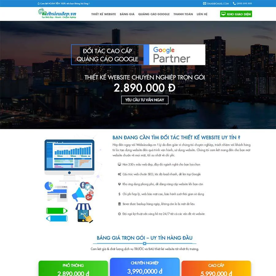 Thiết kế website công ty thiết kế Website 02