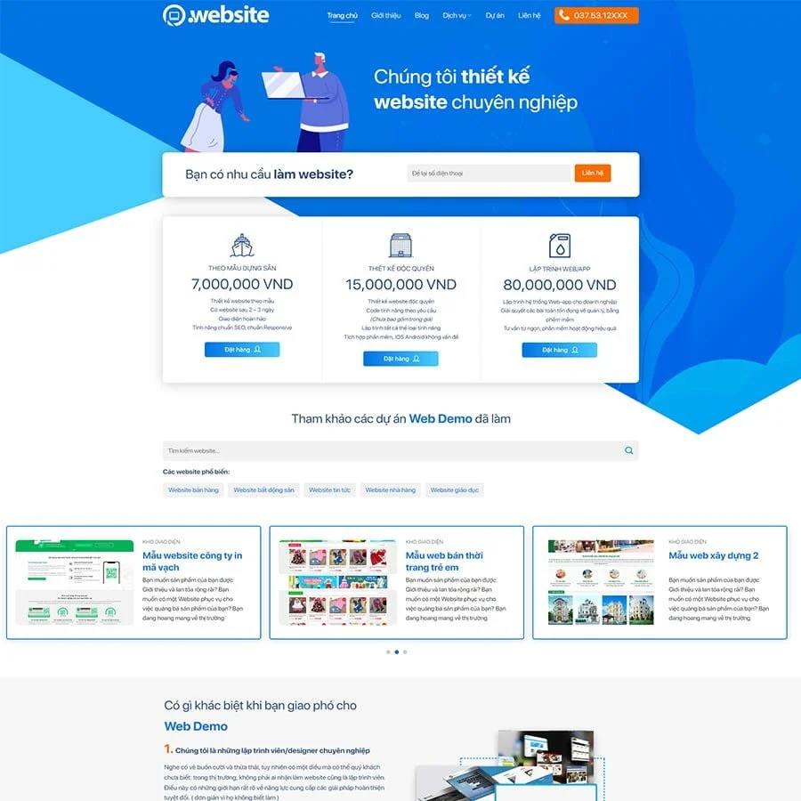 Thiết kế website công ty thiết kế Website 04