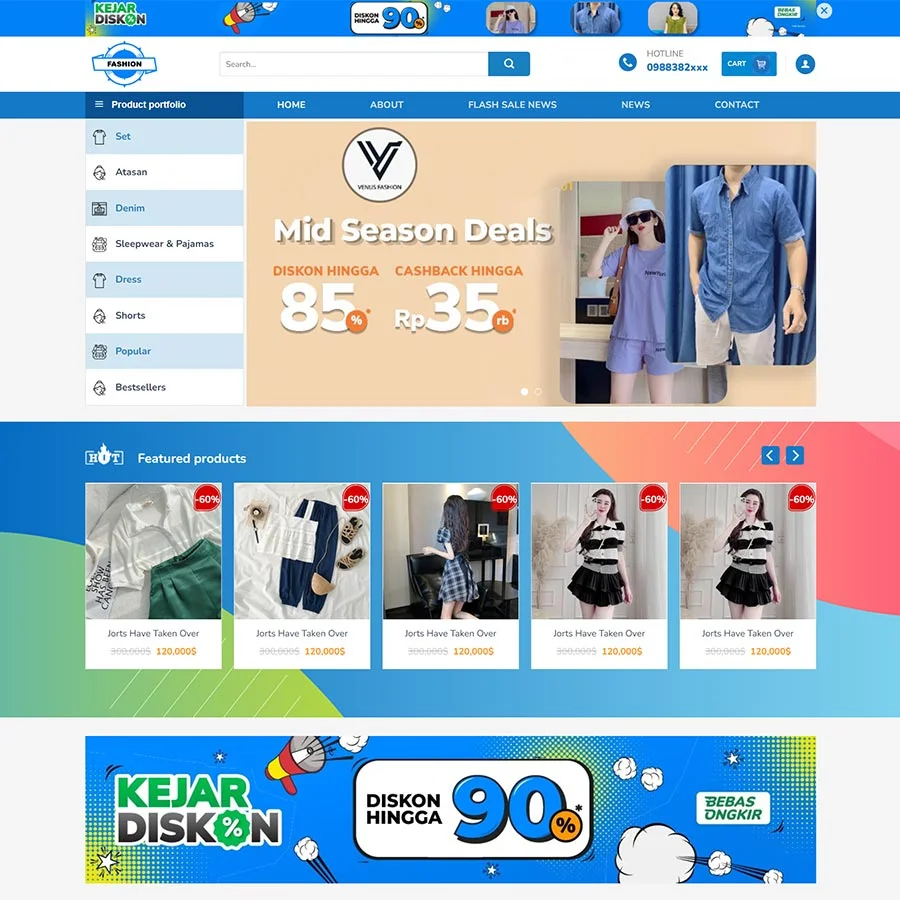 Thiết kế website thời trang 10
