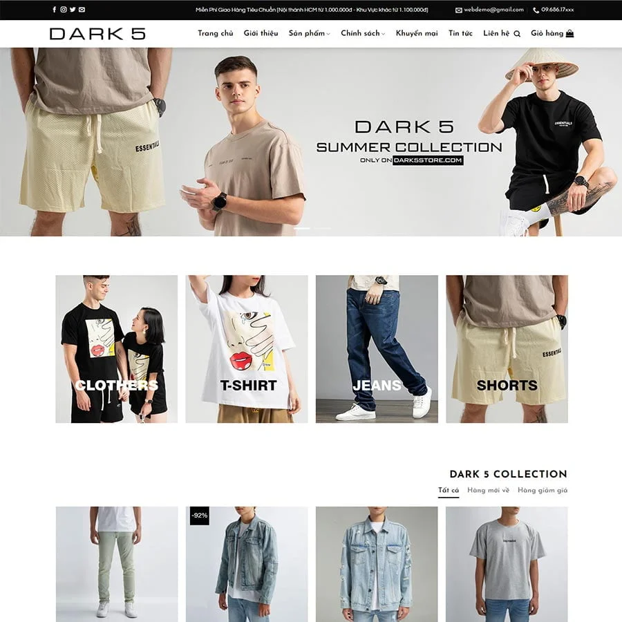 Thiết kế website thời trang 08