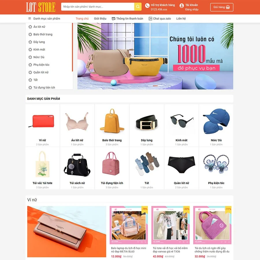 Thiết kế website thời trang 09