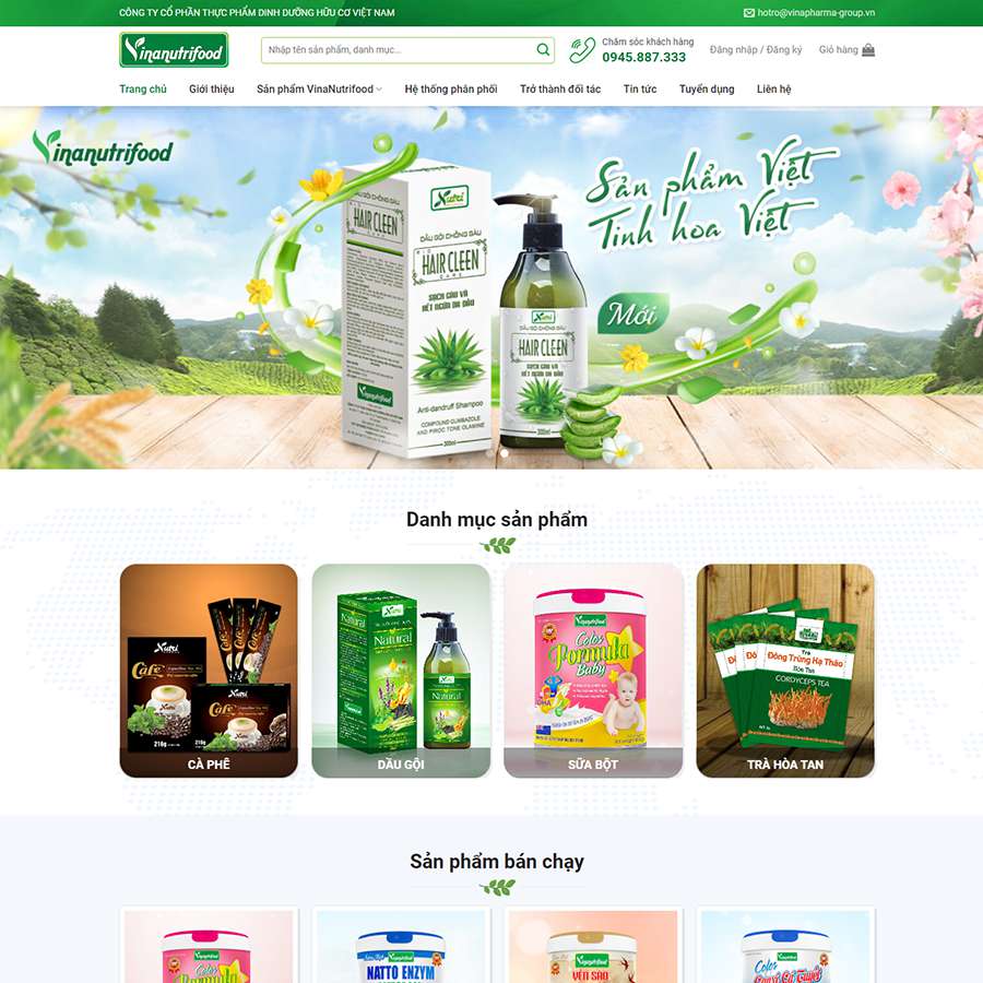 Thiết kế website thực phẩm chức năng 15