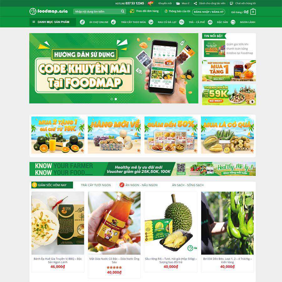 Thiết kế website thực phẩm 18