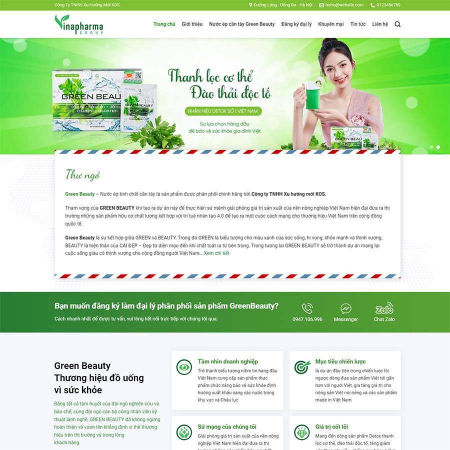 Thiết kế website thực phẩm chức năng 21